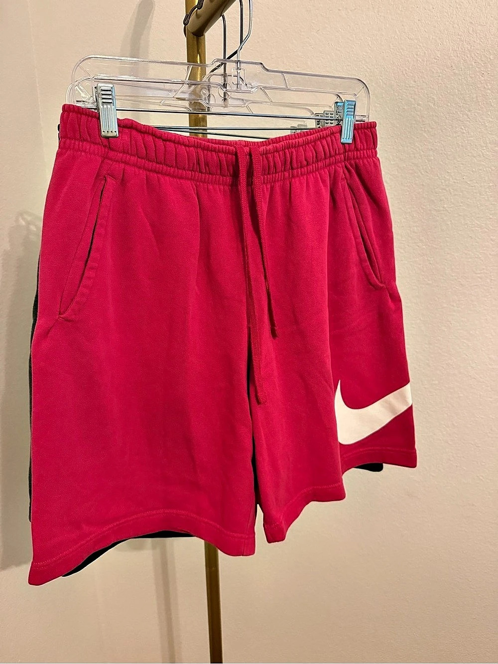 Lot of 3 Men’s Nike Sportswear Club Fleece Swoosh Shorts Pink, Black and Grey